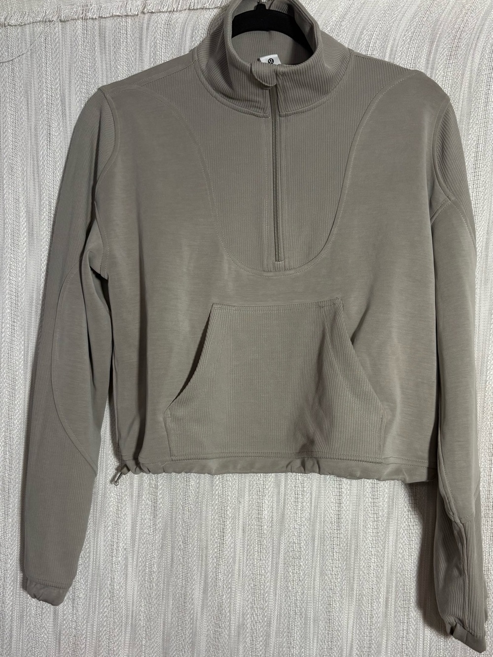 lululemon athletica Women's Half-Zip Pullover Hoodie in Olive Taupe